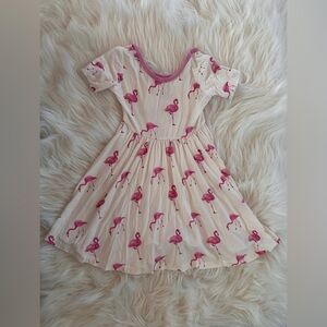 VGUC Kyte Baby Flamingo Twirl Dress in 12-18 Months